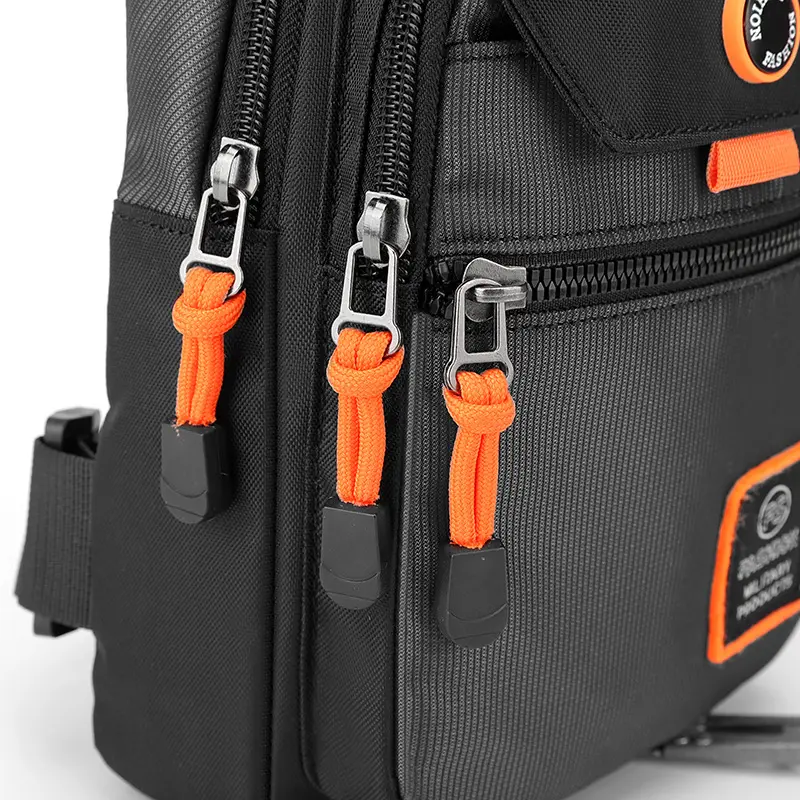 Men Chest Bags Outdoor Leisure Waterproof Shoulder Crossbody Bag Large Space Travel Chest Bag Men Practical Durable Sling Bag