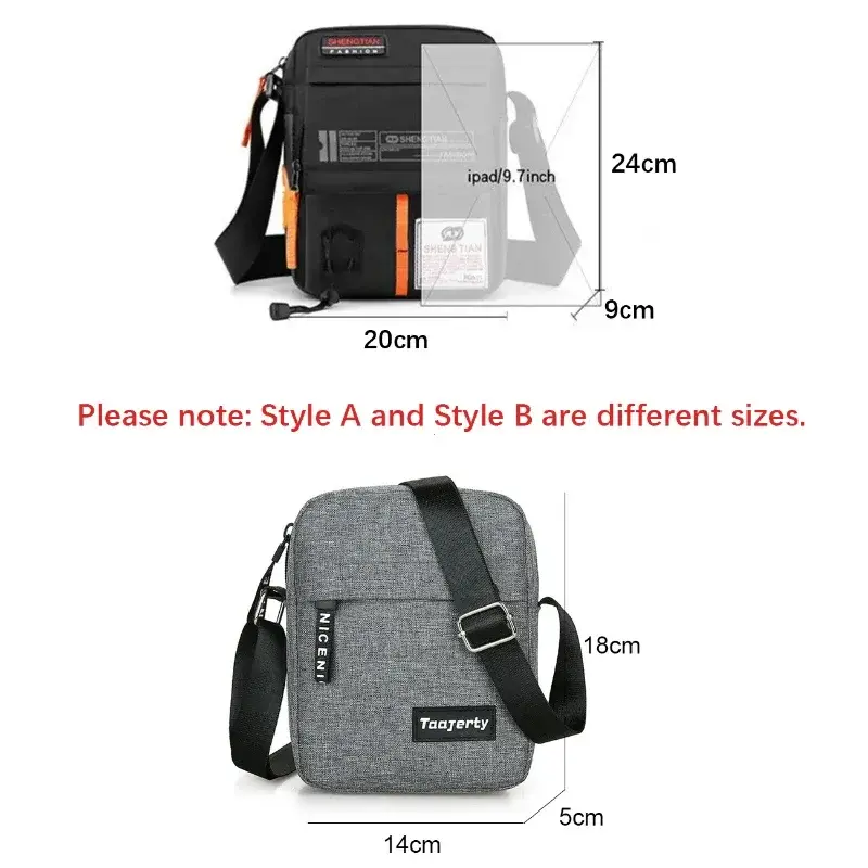 New Fashion Oxford Bags Men's Shoulder Bag Man Waterproof Messenger Crossbody Bags for Men 2025 Business Bags for Men 브랜드 가방