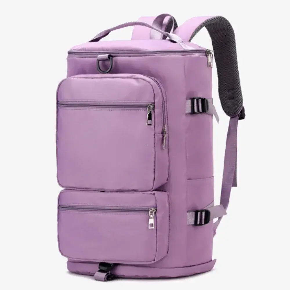 Women Large Travel Backpacks Waterproof Stylish Casual Daypack Bags with Luggage Strap Backpack Ladies Sports Yoga Luggage Bags