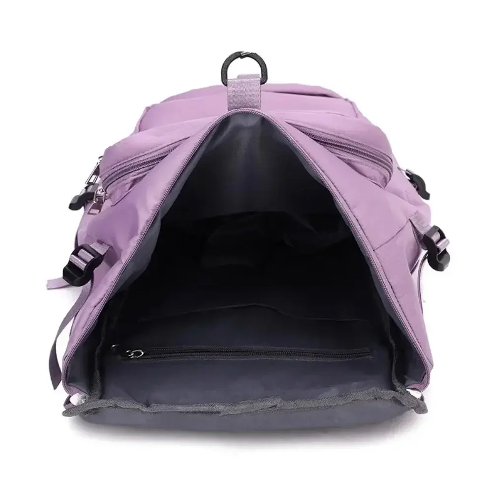 Women Large Travel Backpacks Waterproof Stylish Casual Daypack Bags with Luggage Strap Backpack Ladies Sports Yoga Luggage Bags