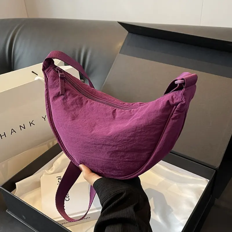 New Color Women's Nylon Shoulder Bag Casual Sports Female Hobos Crossbody Bags Fashion Female Fanny Pack Travel Purse Handbags