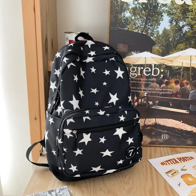 Star Backpack for Women Men 17 Inch Star Laptop Backpack College Bag Cute Travel Backpack Student Back To School Casual Bookbag