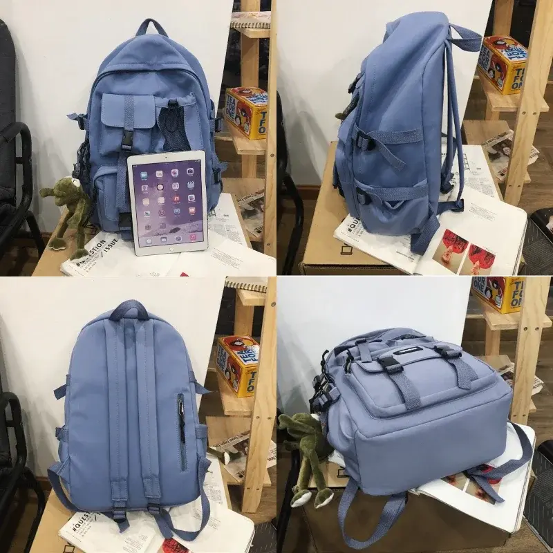 Multifunctional Teenager Laptop Backpack Women Cool Canvas School Bag High Quality Student Backpacks Boy Girl Fashion Schoolbag