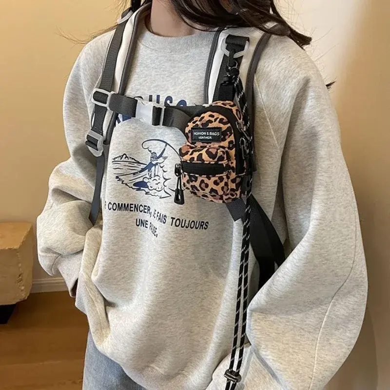 Mini Pendant Bag Key Headset Card Storage Bag Men Travel Backpack Small Chest Bags Purse Shoulder Bag Crossbody Bags for Women
