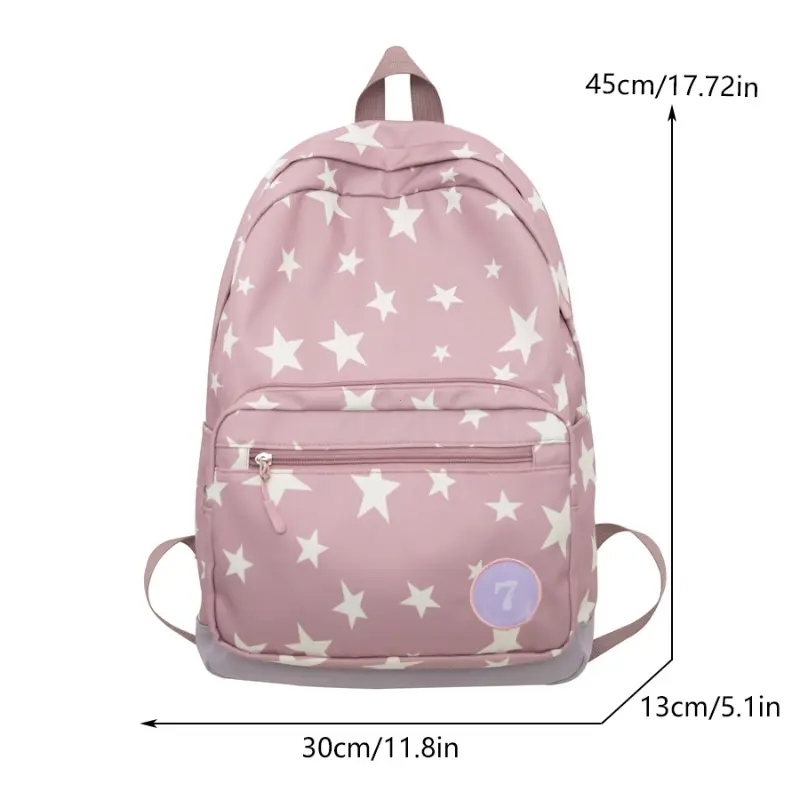 Star Backpack for Women Men 17 Inch Star Laptop Backpack College Bag Cute Travel Backpack Student Back To School Casual Bookbag