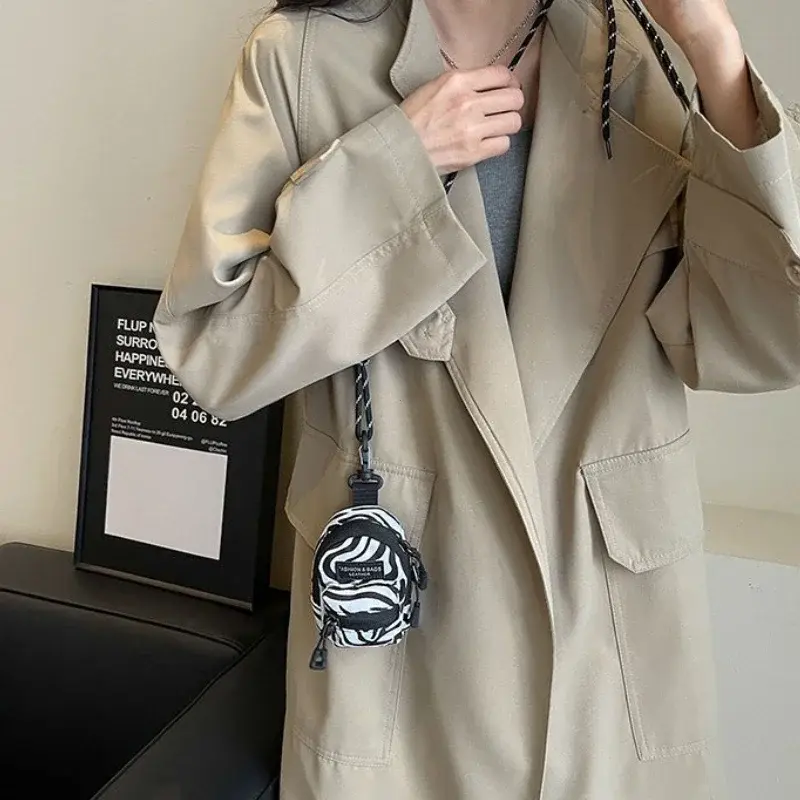 Mini Pendant Bag Key Headset Card Storage Bag Men Travel Backpack Small Chest Bags Purse Shoulder Bag Crossbody Bags for Women