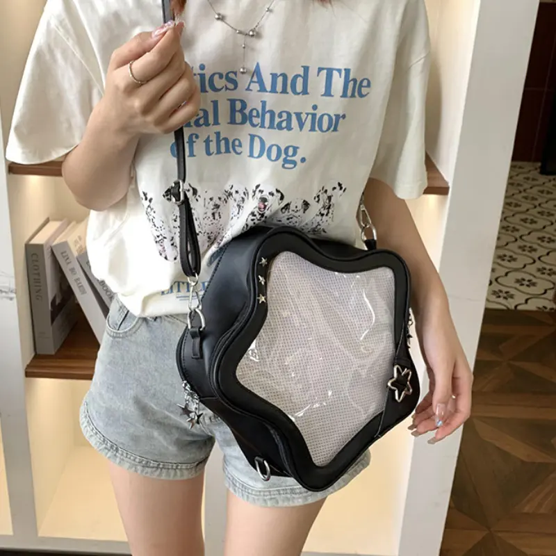 New Ita Bag Backpacks 2025 Popular Transparent School Bag for Women Sweet Chic Star Crossbody Bag Display Autumn Bolsa Сумка