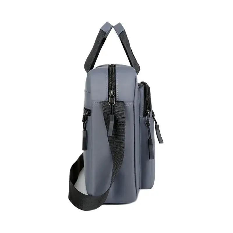 New Men's Large-capacity Horizontal Shoulder Bag Messenger Bag Briefcase Multifunctional Simple A4 Book Handbag Business Bag 가방