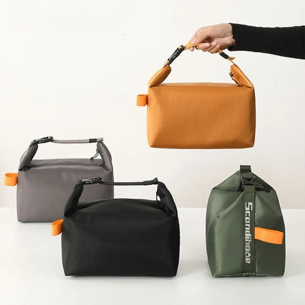 New Insulated Lunch Box Tote Bag Large Capacity Foldable Lunch Bag for Work Simple and Fashionable Storage Bag Lunch Box Сумка