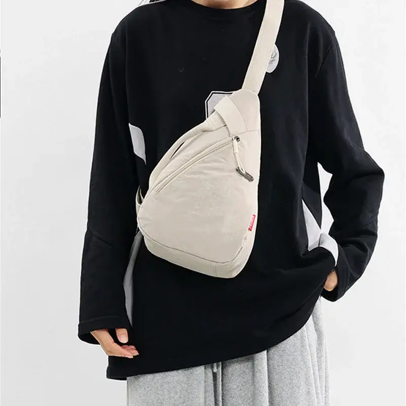 Unisex Crossbody Bag Adjustable Zip Casual Sling Shoulder Flap Bags Large Capacity Crossbody Bag Versatile Cycling Phone Bag