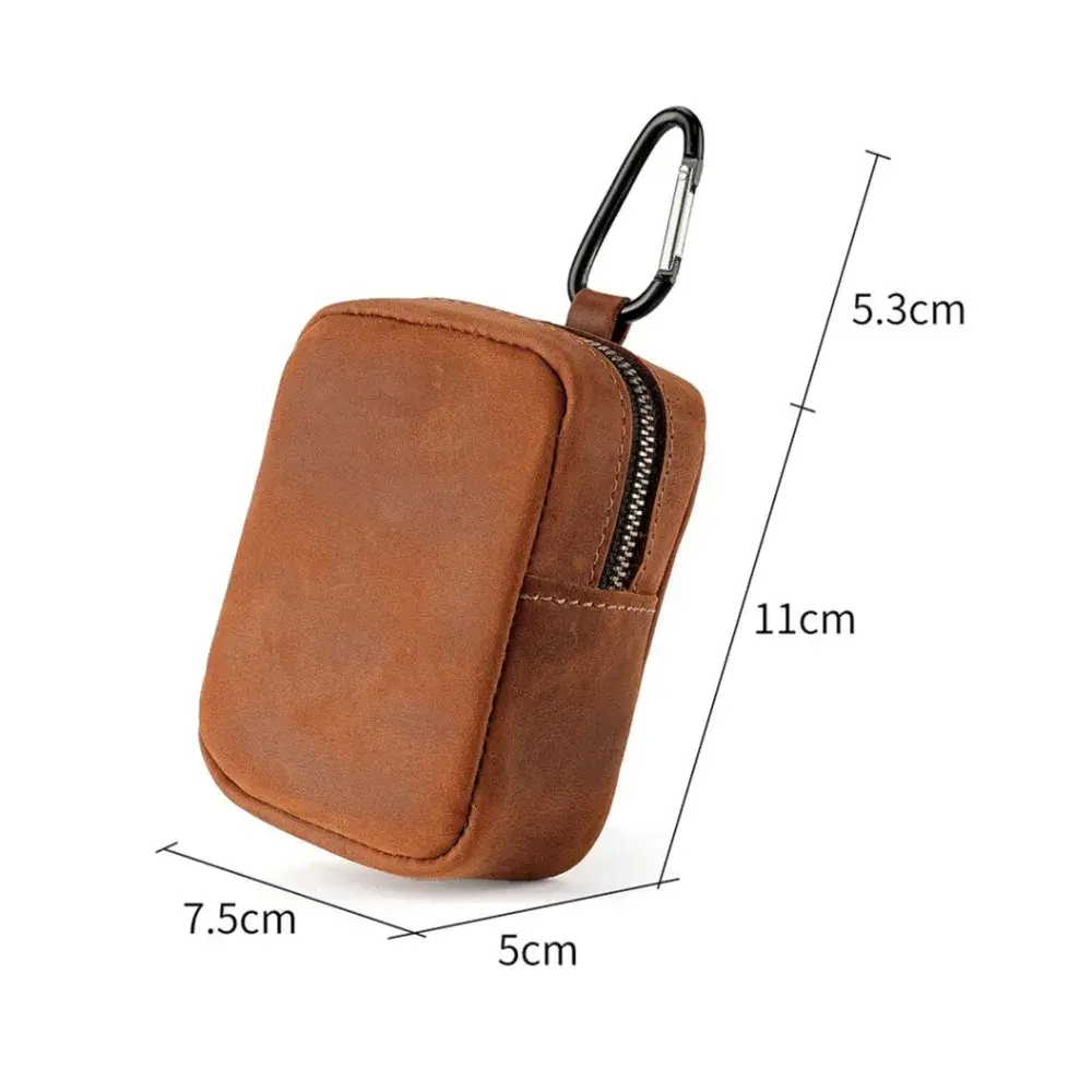 Waist Bag Men Genuine Leather Belt Waist Pack Clasp Type Leg Hip Packs for Men Cigarette Lighter Box Case Outdoor Pouch