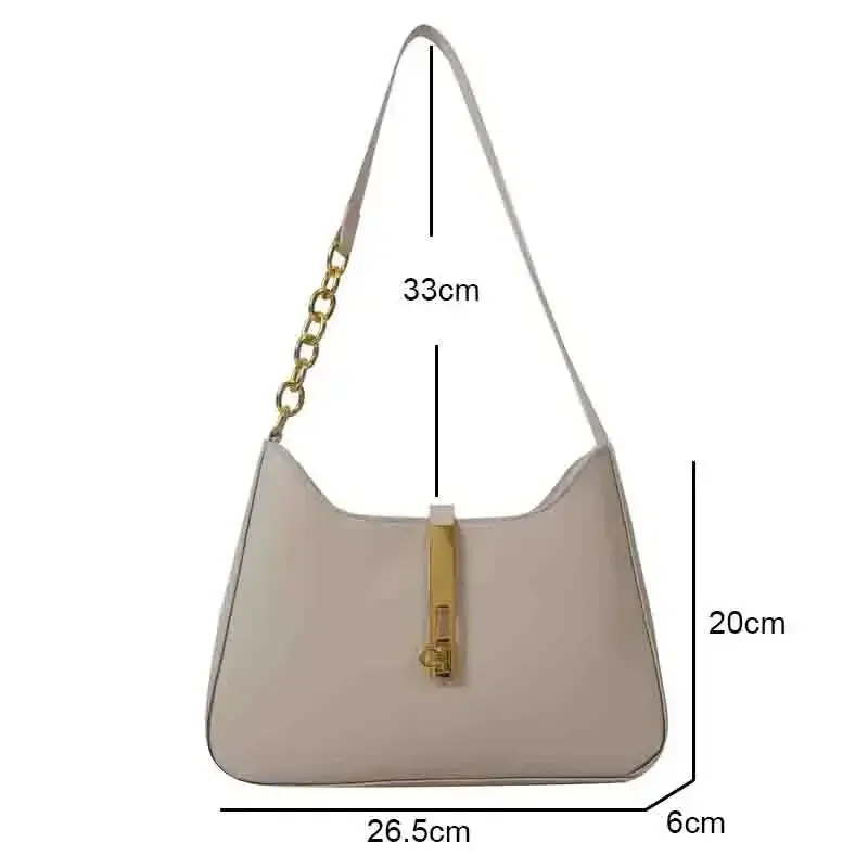 Women's Bags Luxury PU Leather Shoulder Bag for Women Casual Solid Color Design Handbags Brand Purse 2025 Fashion Shopper Clutch