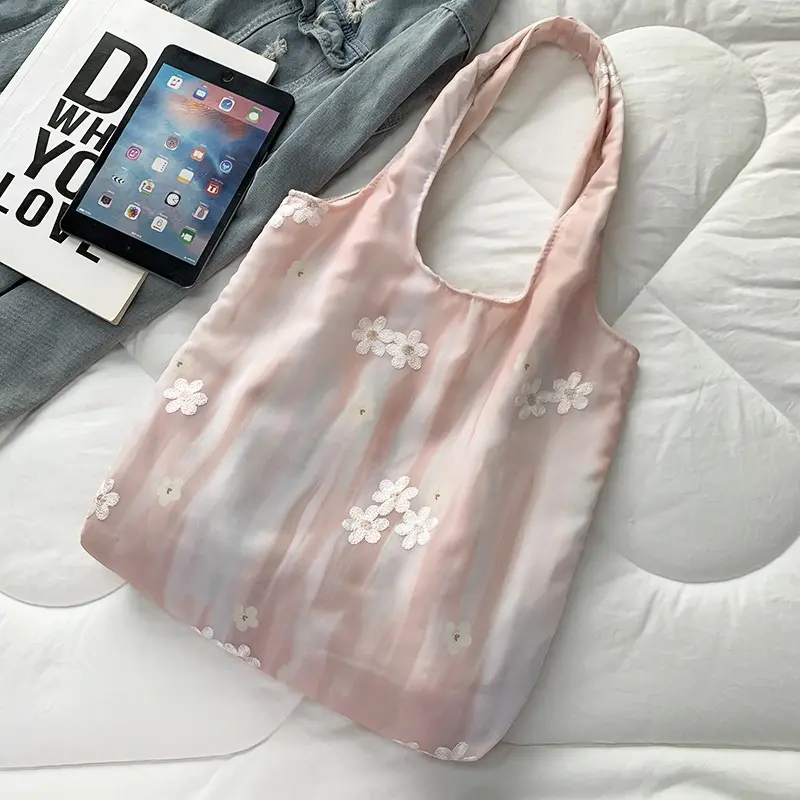 Chinese Style Embroidery Art Ink Painting Small Fresh Canvas Bag Women's Shoulder Bag Handbag Vest Bag Purses and Handbags