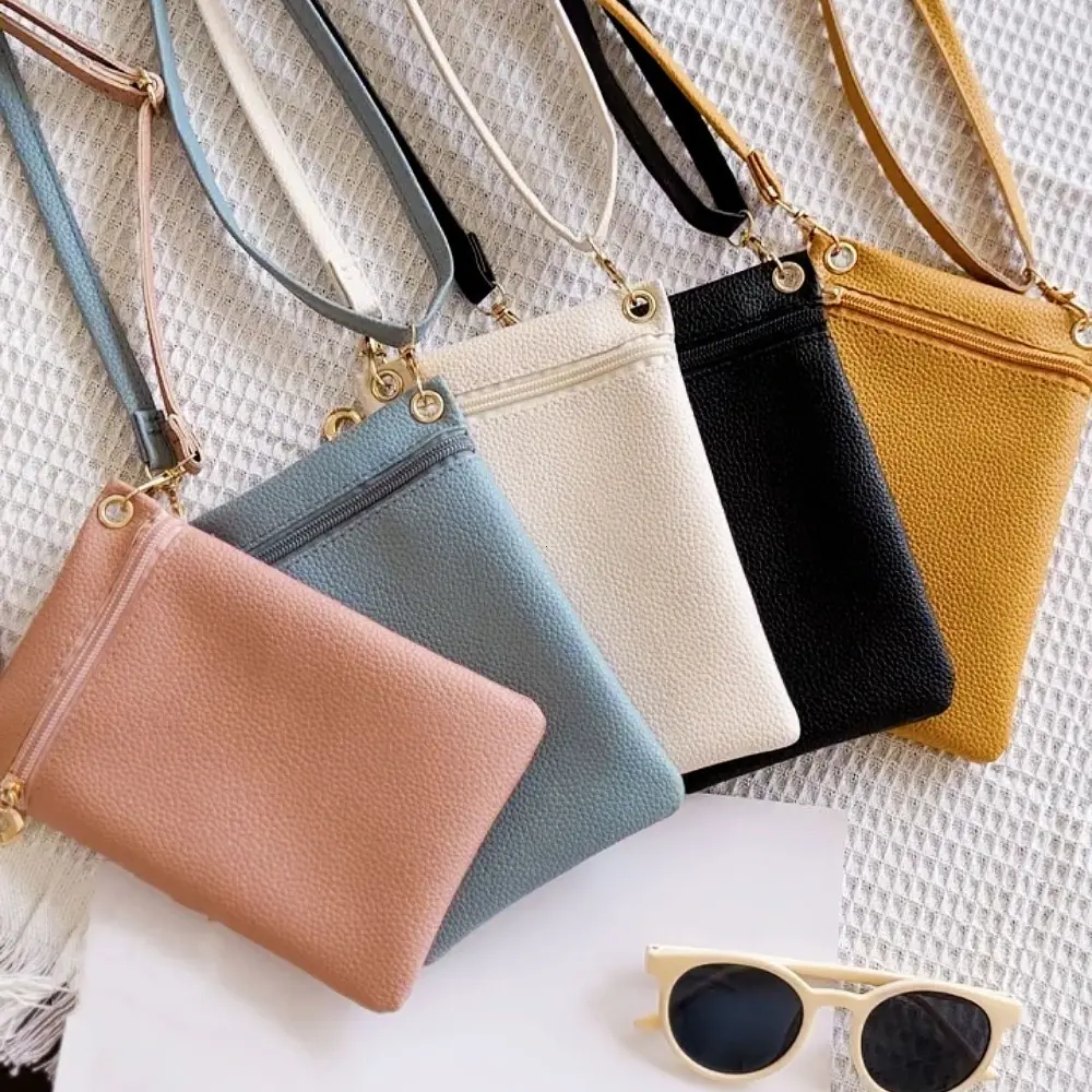Fashion Phone Bag Sweet Women's Convenient Shoulder Bag Purses and Handbags Mini Crossbody Bag PU Litchi Pattern Personalized