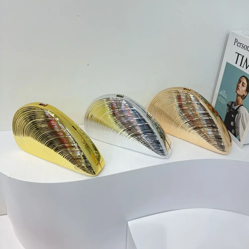 European and American Style Acrylic Heavy-Duty Metal Shell Mussel Shell Handbag Purses and Handbags Bags for Women Сумка Женская