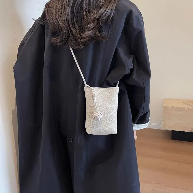 Women Leather Small Crossbody Bag Designer Cell Phone Bag Lightweight Fashion Shoulder Bag Ladies Travel Purses and Handbags