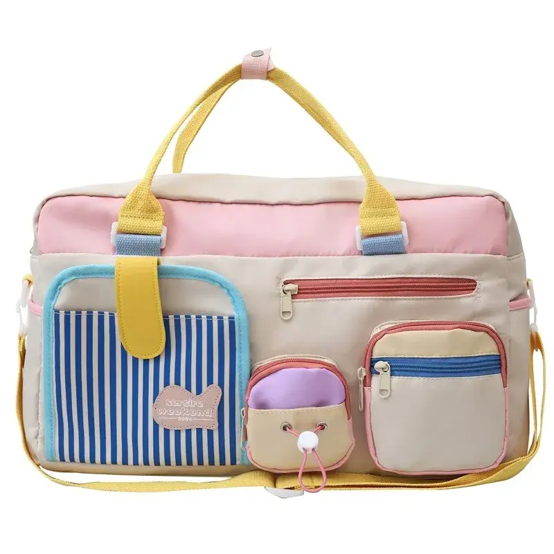 Dopamine Casual Travel Bag for Women, Lightweight Gym Yoga Swim Fitness Duffel, Short Trip Business Trip Carry, Large Handbags