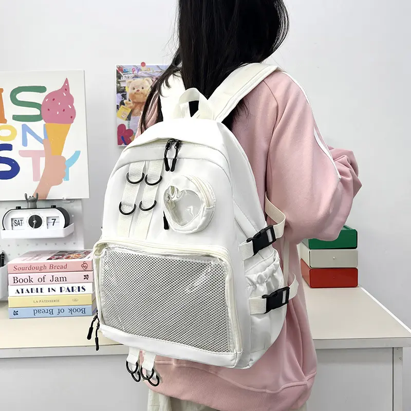 Class pain bag shoulder pain bag junior high school bag large capacity canvas leisure computer travel to school new backpacks