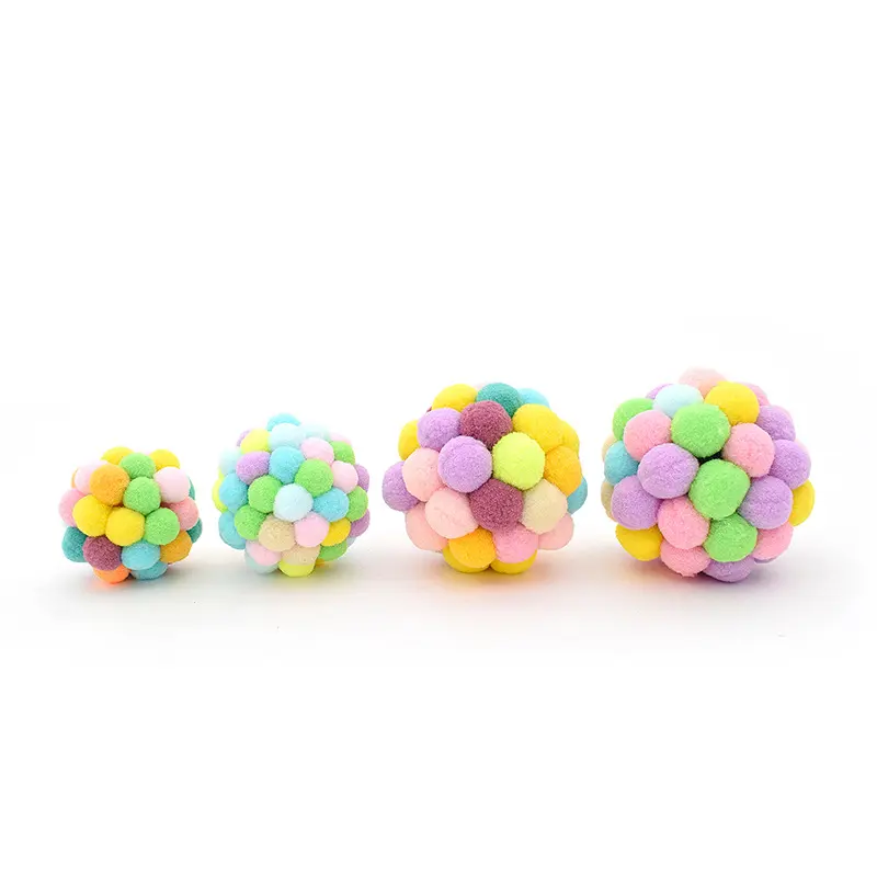 Pet cat toy cat self-hi rainbow bell interactive ball teasing cat toy ball