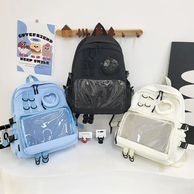 Class pain bag shoulder pain bag junior high school bag large capacity canvas leisure computer travel to school new backpacks