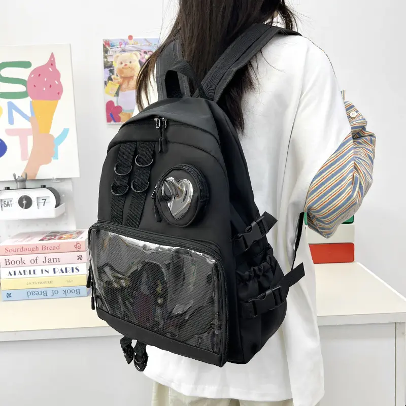 Class pain bag shoulder pain bag junior high school bag large capacity canvas leisure computer travel to school new backpacks