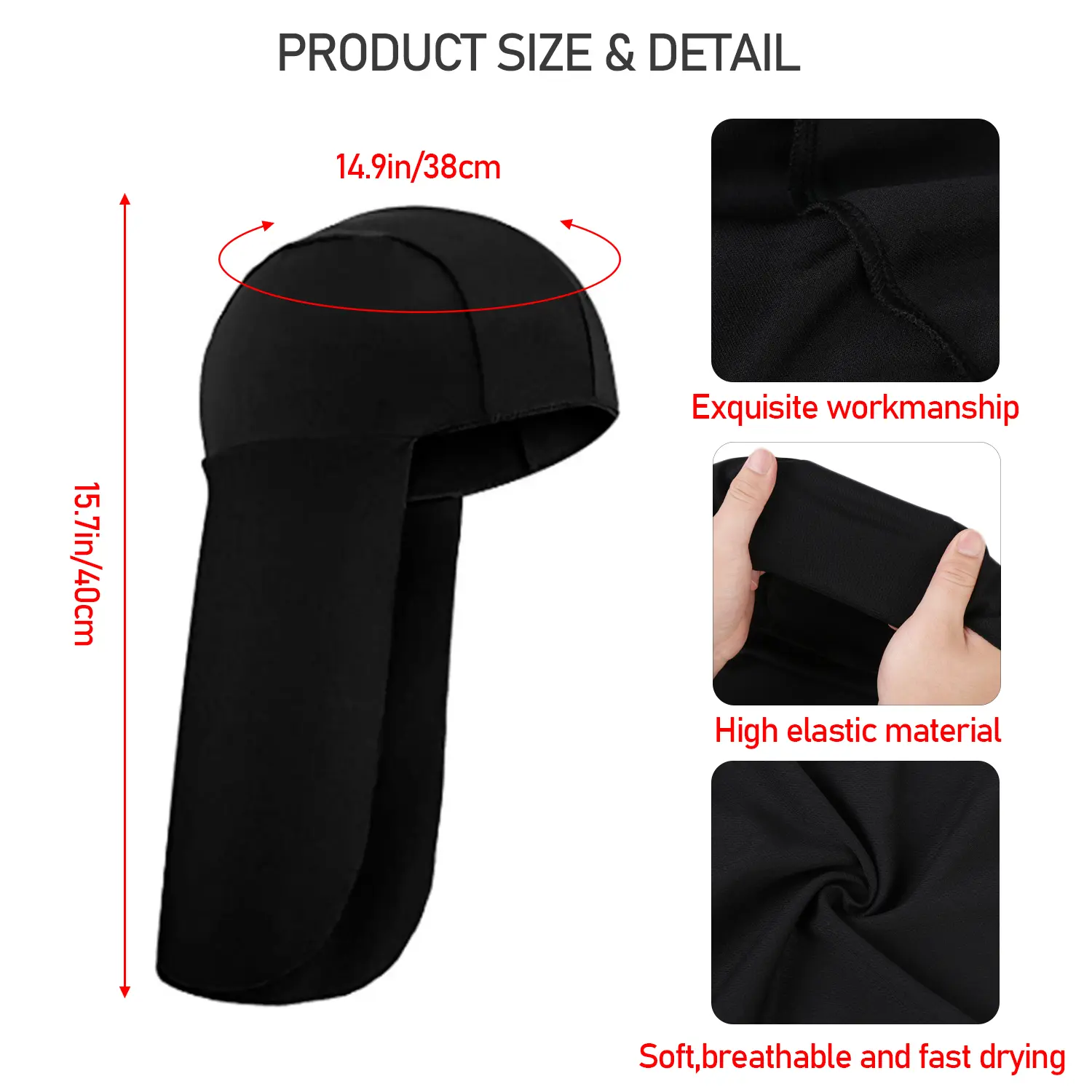 Cooling Cap Elastic Sun Shade Hat Neck Shield Plastic Hard Hat Neck Shade Elastic UV Protection Neck Protector Cycling Caps
