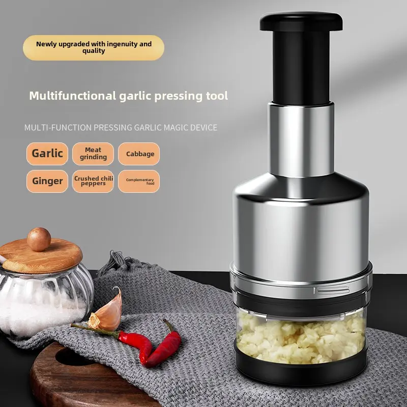 Clap knife garlic puree tool manual garlic crusher Garlic crusher Cutting onion ginger garlic kitchen supplies garlic crusher