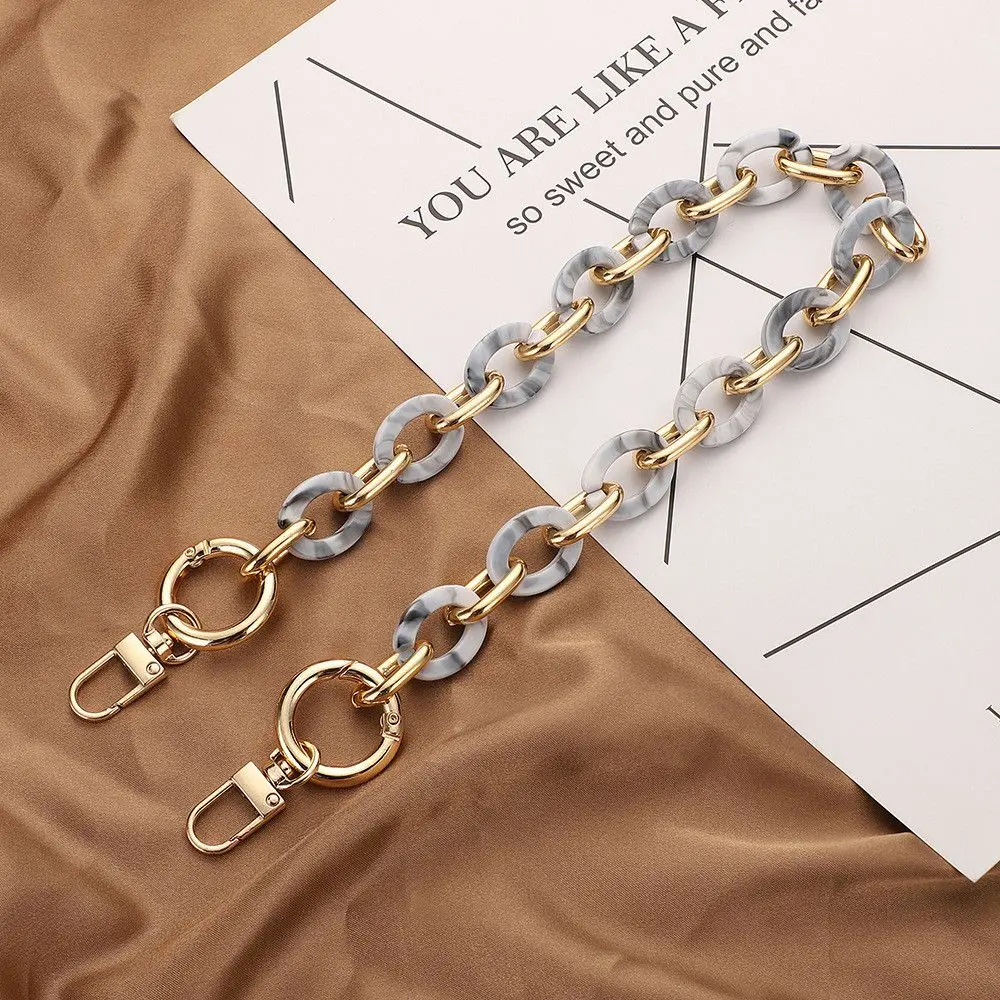 Women Girls Acrylic Bag Chain Strap Detachable Purse Handbag Bag Straps Resin Crossbody DIY Shoulder Bag Accessories