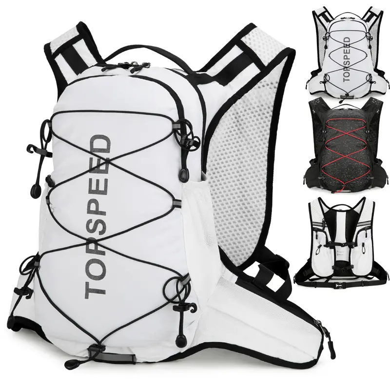 Outdoor multifunctional cycling backpack marathon water bag backpack folding lightweight hiking bag men's hiking backpacks