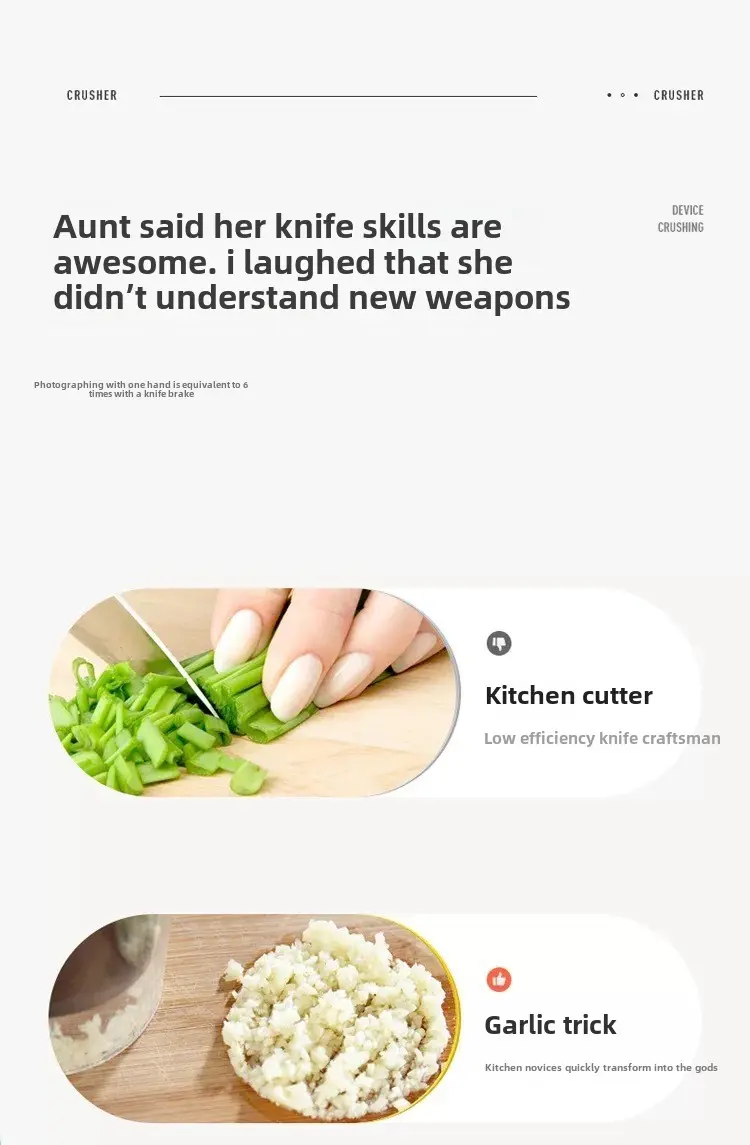 Clap knife garlic puree tool manual garlic crusher Garlic crusher Cutting onion ginger garlic kitchen supplies garlic crusher