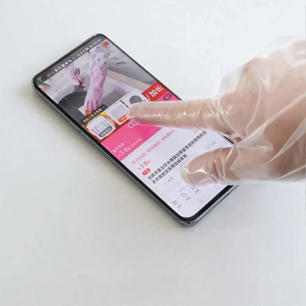 10PCS Waterproof Disposable Gloves Multifunctional Transparent Cleaning Long Gloves Durable Thickened Disposable Hand Sleeves