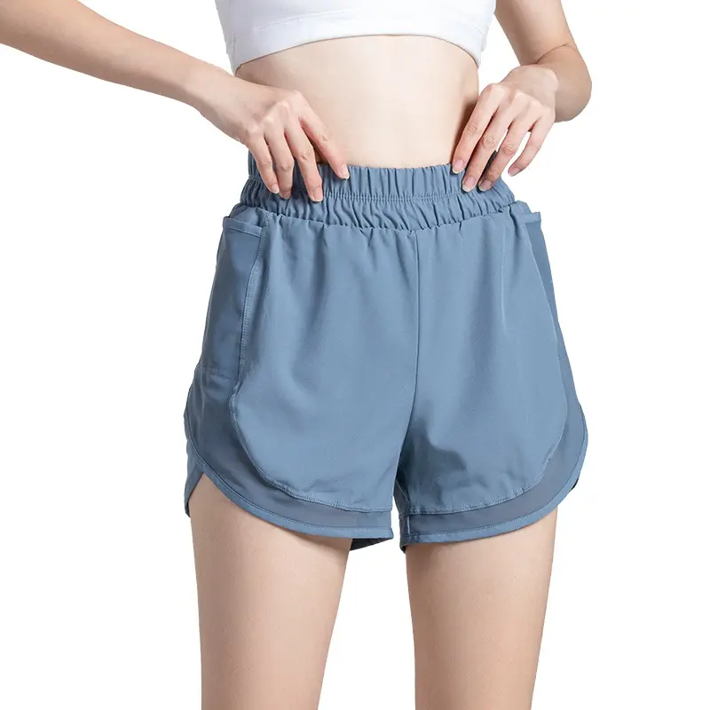 Juyitang summer net pocket sports anti-light pants loose running casual fitness sports shorts