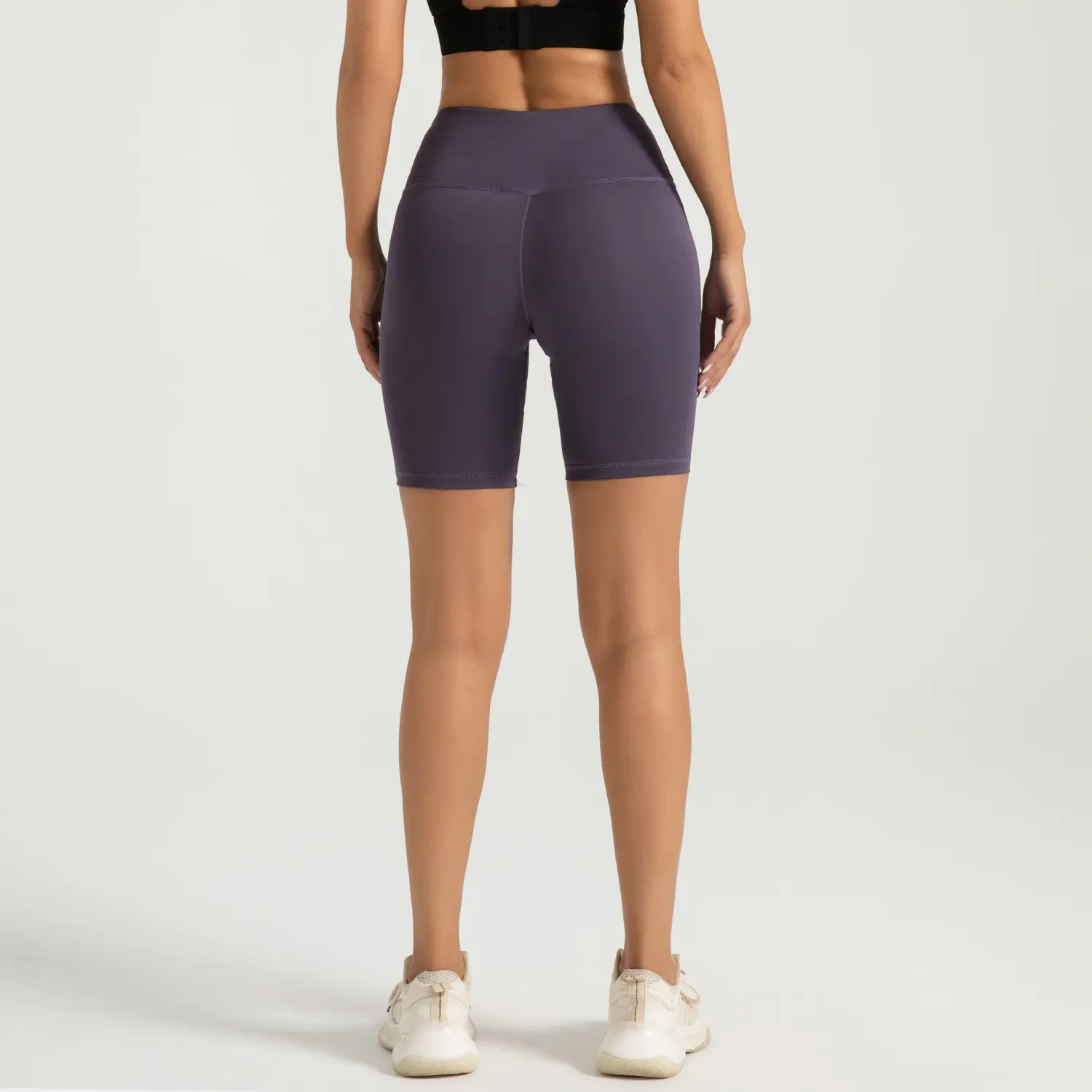 Cross-border area sports fitness shorts peach hip five-point pants women's hip lift high waist elastic leggings yoga women
