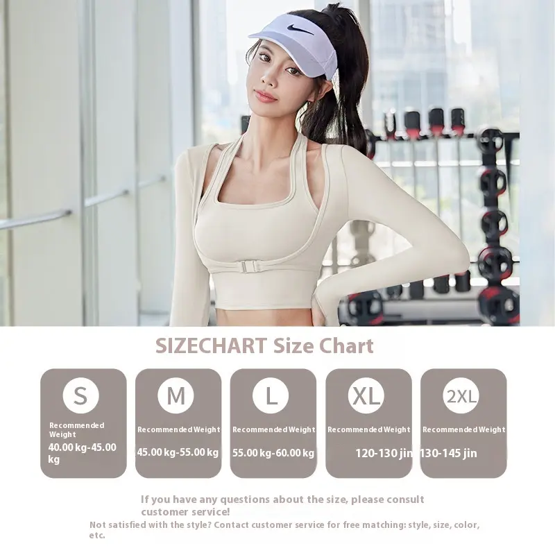 Juyitang neck-hanging bra-free yoga clothes fake two-piece sports tops and fitness clothes