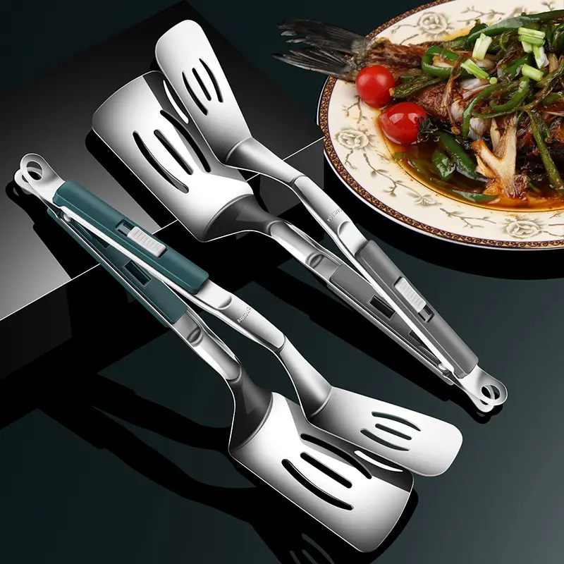 Stainless steel fish spatula clamp fish fried fish magic multi-functional steak sandwich pancake sandwich frying shovel