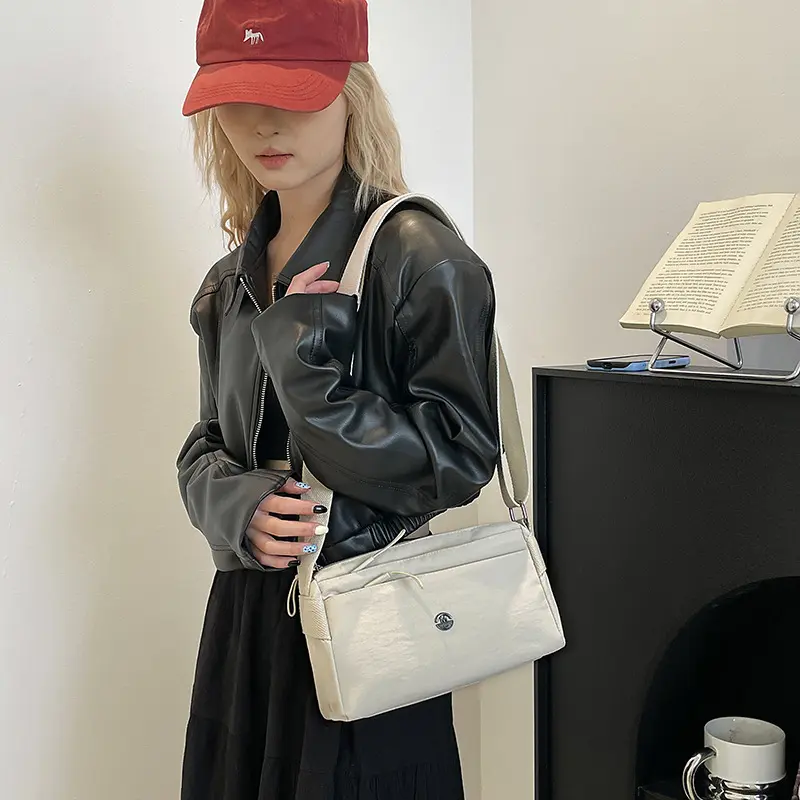 Crossbody bag women versatile canvas shoulder bag fashion lightweight versatile large capacity bag handbags crossbody