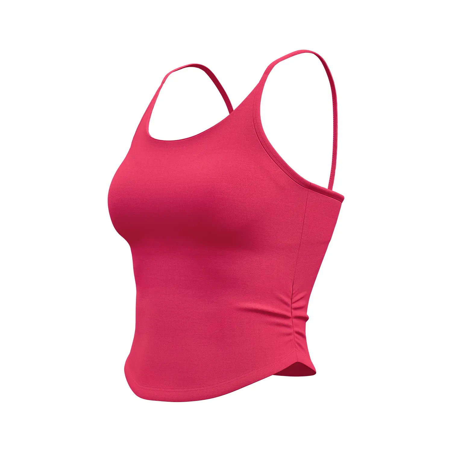 Juyitang waist pleated vest shock-proof fixed cup suspender bra fitness inner sports underwear women