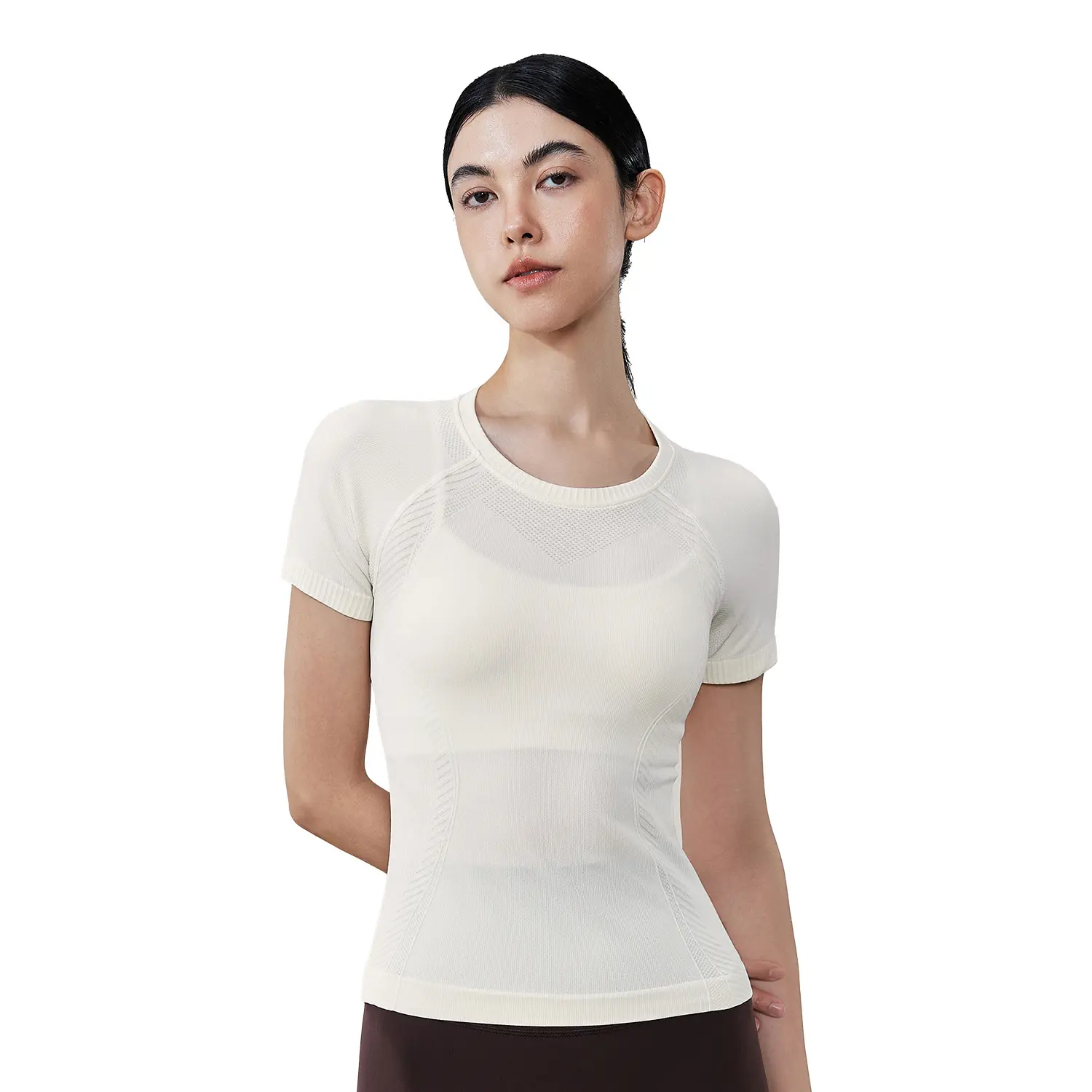 Seamless yoga top t-shirt running yoga clothes workout tops yoga top