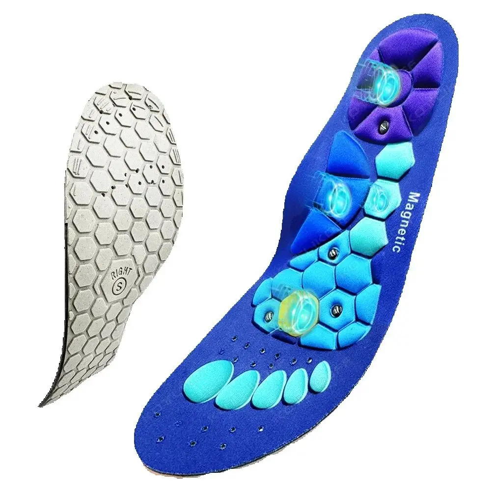 Semelles de sport de thérapie magnétique médicale, massage du pied, perte de poids,  coussinets de chaussures