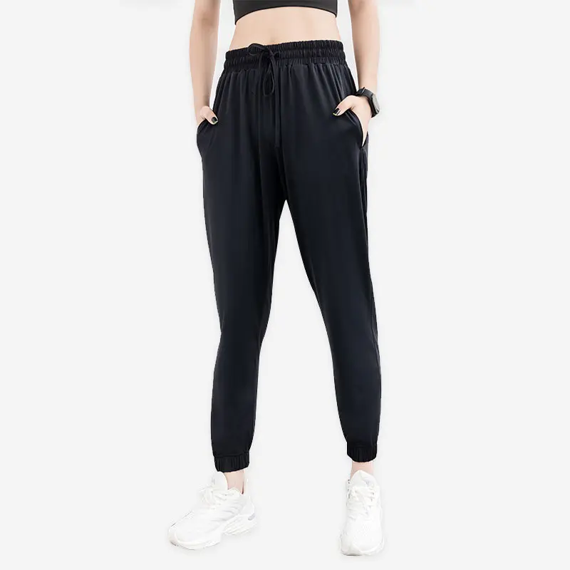 Juyitang's new loose casual drawstring tied feet breathable nude yoga tight fitness pants tights