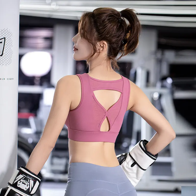 Juyatang sports underwear butterfly beautiful back shockproof gathering fitness vest yoga bra sports bras women