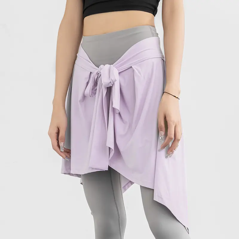 Anti-light one piece skirt strap sports yoga skirt fake two pieces yoga skirt ballet dance skirt yoga dress