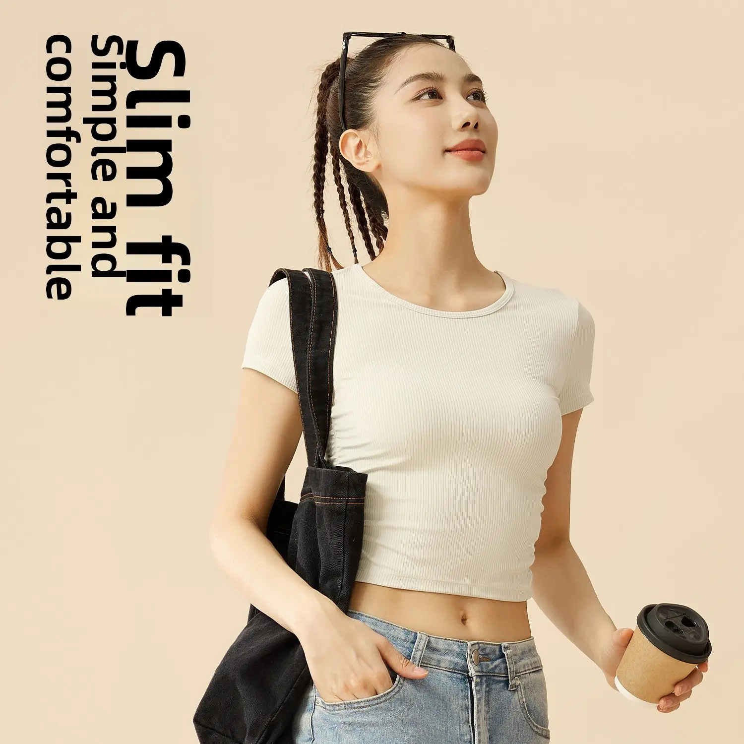 Juyitang striped sports short-sleeved t-shirt women's new breathable fitness short-sleeved summer thin yoga clothes top