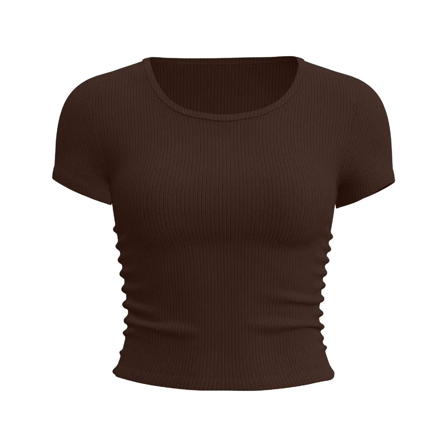 Juyitang striped sports short-sleeved t-shirt women's new breathable fitness short-sleeved summer thin yoga clothes top