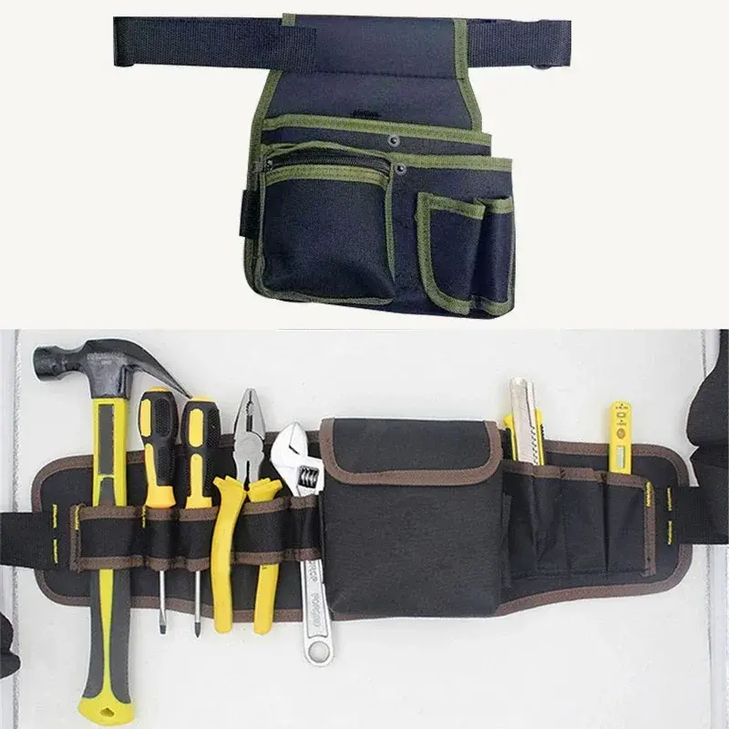 Sac de rangement d'outils multifonctionnel, pochette de ceinture, boîte à outils d'électricien, perceuse, sac de taille