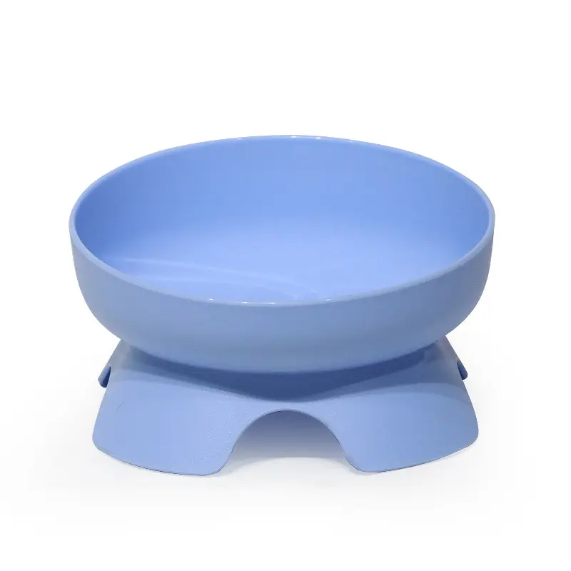 Tall cat bowl Large capacity oblique cat bowl Anti-knock drinking water Pet bowl Neck protection Four-legged cat food bowl