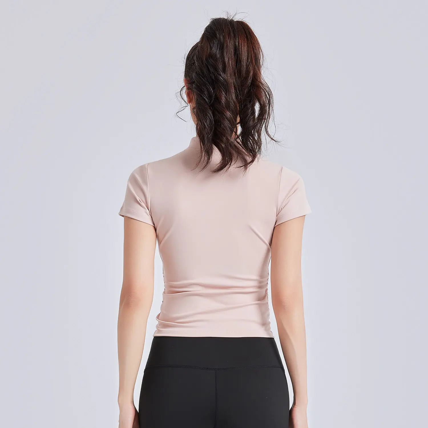 Juyitang's new national style yoga short-sleeved women's disc-buckled Chinese sports top summer national tide yoga clothes