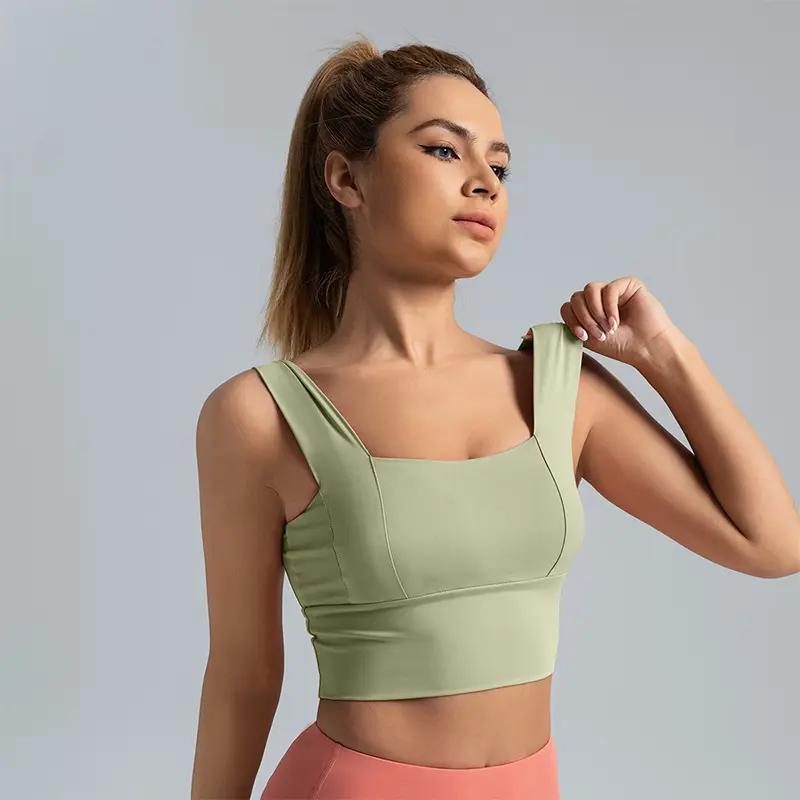 border area Wide shoulder strap Beauty back Sports underwear Shockproof and anti-sagging Running Fitness Gathering Sports bra