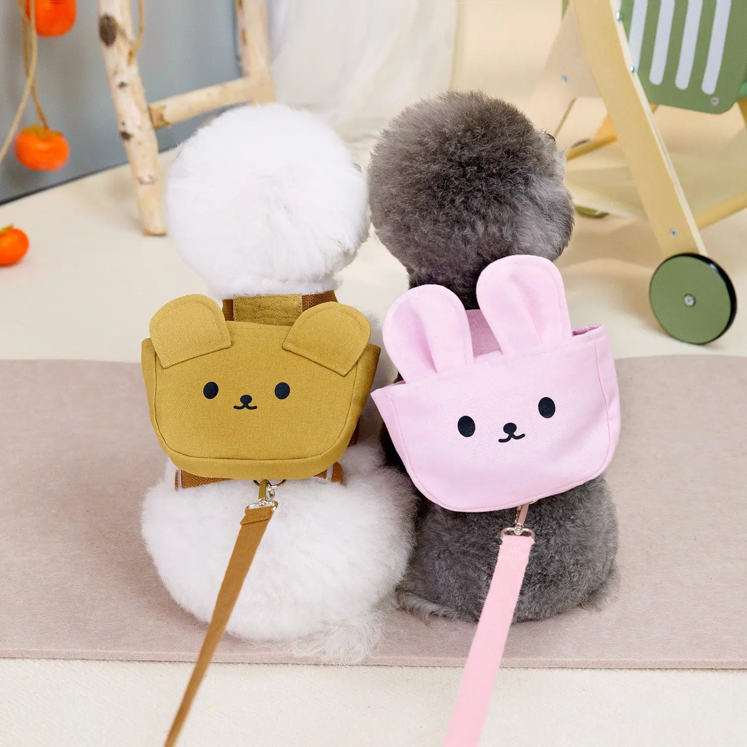 Pet dog Backpack Pet Clothing Accessories Outdoor Pet dog chest strap leash Chest backpack