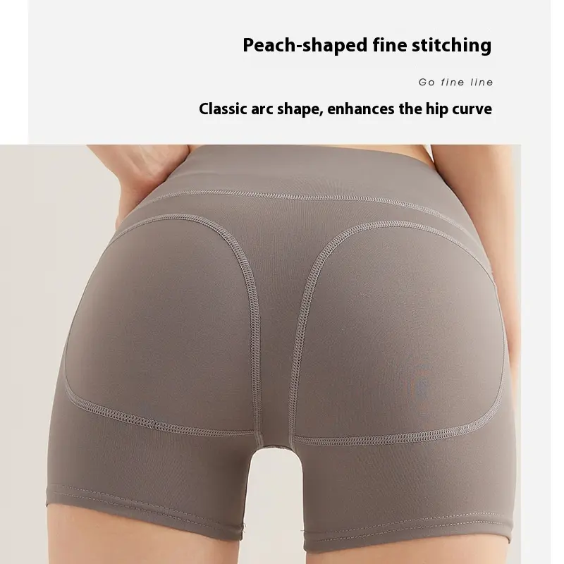 Juyitang summer cross-border fitness outdoor running hip lift high waist three-point sports shorts
